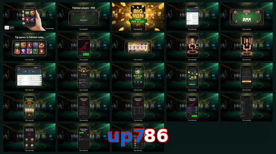 Main screen of Up786 bet page for PK players
